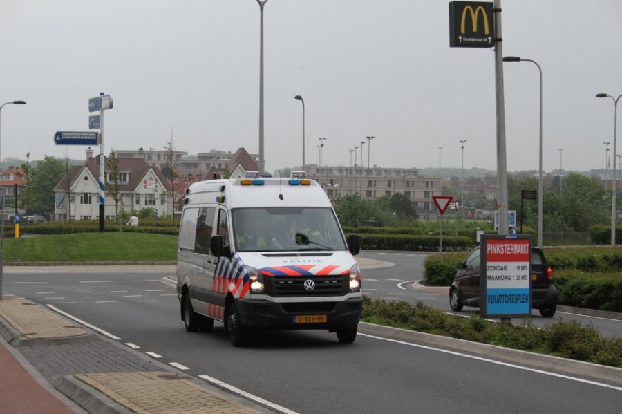 Ongeval Fiets contra auto Piethein Plein Noordwijk